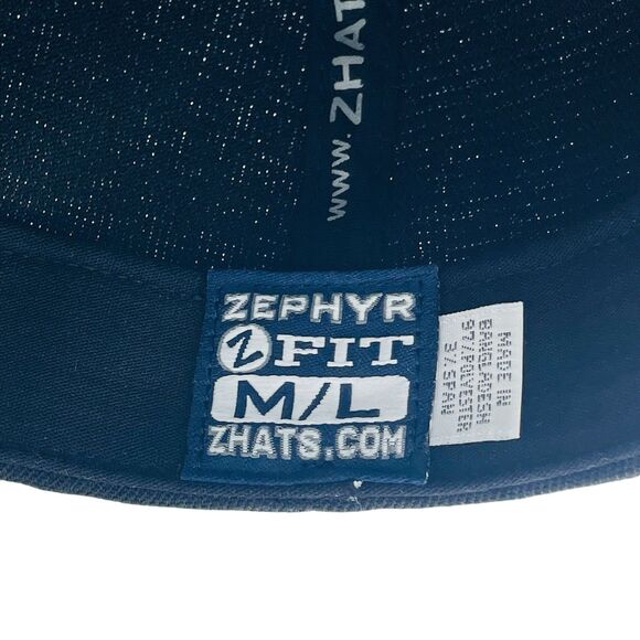 Zephyr Notre Dame Hat Adult Medium / Large Black Green Fitted Cap - Picture 5 of 5